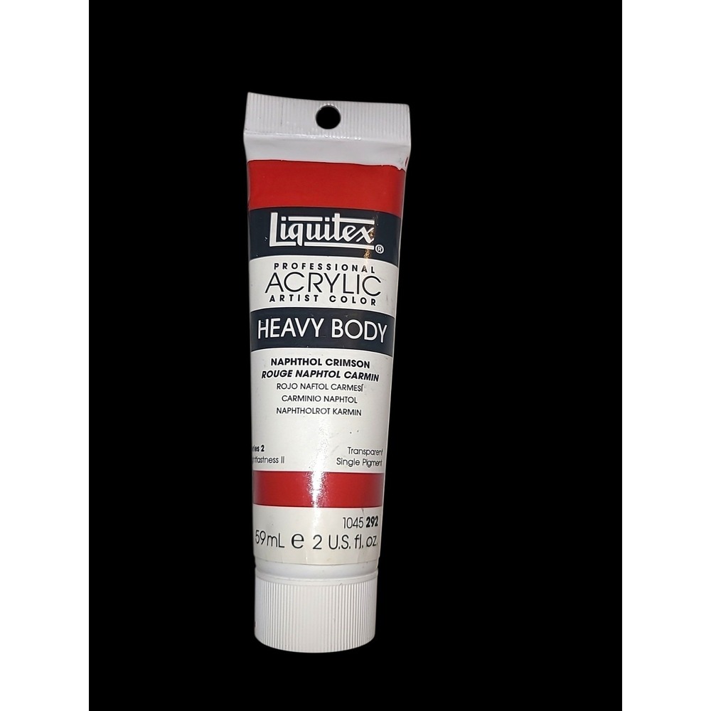 Liquitex Heavy‎ Body Acrylic Paint 2oz Naphthol Crimson Pro Artist Color